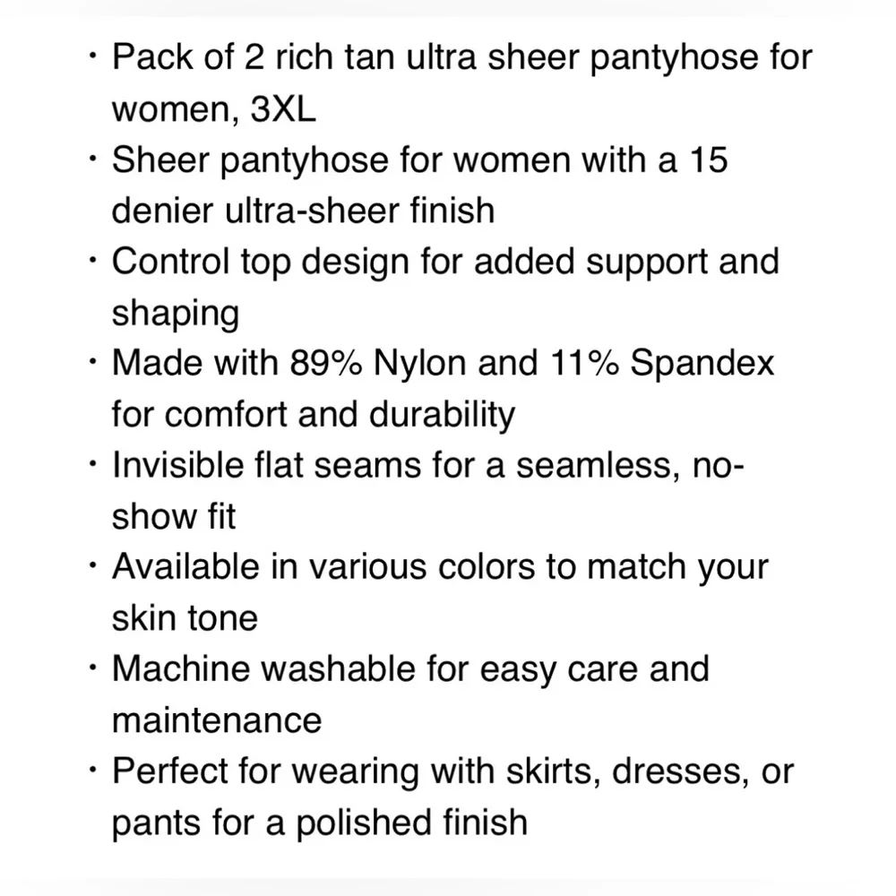 Silk Impressions Ultra Fine‎ Sheer Tights! Size XXXL! New in original packaging!
